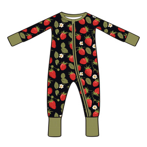 Combinaison en bambou OEM pour bébés, fêtes de Noël, garçons, filles, <span class=keywords><strong>bandeau</strong></span> et combishorts aux couleurs assorties - Product Image 5