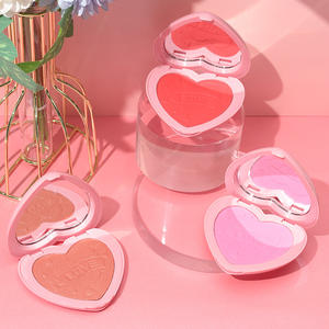 <span class=keywords><strong>Paleta</strong></span> <span class=keywords><strong>de</strong></span> Rubor en Crema con Logotipo Personalizado, Precio al por Mayor, Marca Privada, Forma <span class=keywords><strong>de</strong></span> Corazón - Product Image 3