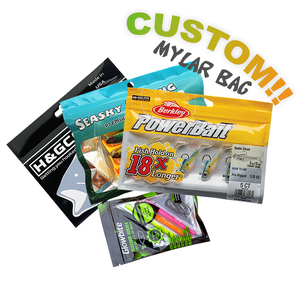 Túi đóng gói thực phẩm, mồi câu cá, chất liệu nhựa mềm, có khóa kéo, cán màng, in ấn tùy chỉnh - Product Image 6