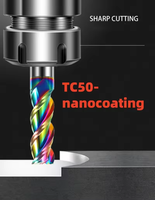 VAYNE 1 Pieza, Broca de Fresado CNC de Acero de Tungsteno con Recubrimiento de TiCN de 3 Filos, 1-7 HRC60, Garantía Gratuita