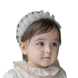 Diadema de Encaje con Flores para Bebé, Nueva Serie 2025, Correa con Flores de Perla Inmortal, Diadema Suave y Elástica para Bebé, Accesorios para el Cabello - Product Image 6