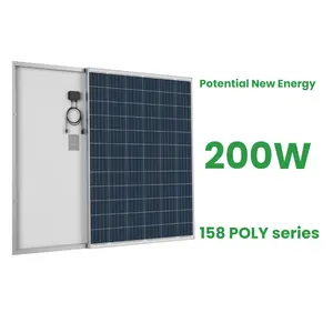 잠재적 인 새로운 에너지 정품 태양 전지 패널 200 월트 태양 전지 패널 각도 마운트 패널 태양 n 타입 doat