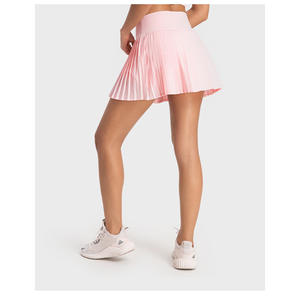 ゴルフトテニススポーツヨガウェアスポーツブラプリーツミニスカートツーピーススーツセット女性屋外テニス服カスタムロゴ - Product Image 4