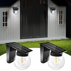 Lampe murale <span class=keywords><strong>de</strong></span> jardin LED moderne <span class=keywords><strong>de</strong></span> luxe avec détecteur <span class=keywords><strong>de</strong></span> <span class=keywords><strong>mouvement</strong></span> radar, alimentée par batterie, éclairage solaire pour hall d'entrée, lampes solaires <span class=keywords><strong>de</strong></span> jardin - Product Image 2