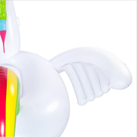 Flotteur de plage d'été Jouets de fête pour piscine Lounge Unicorn Blow up Pool Float Custom Adult Gonflable Swim Ring