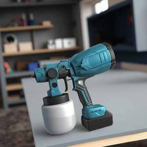 Pratique Baoba 21V Lithium Ion de qualité industrielle DIY Pistolet 1000ml Capacité de tasse 2500PSI Pression maximale pour peinture Latex 1.3mm - Product Image 6