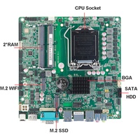 Placa Base Industrial ITX Delgada, DDR4 DDR5 LVDS HDMI VGA RS232, Placa de PC Integrada