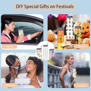 แก้วเก็บความเย็นแบบสุญญากาศขนาด 20 ออนซ์ สำหรับงานซับลิเมชั่น จำนวนมาก ขอบเรียบ ทรงตรง ผลิตจากสแตนเลส พร้อมกล่องบรรจุแยกชิ้น - Product Image 4