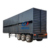 Semi-remorque robuste pour clôtures, 60 tonnes, transport de bétail, structure robuste, prête à être expédiée, qualité export personnalisable