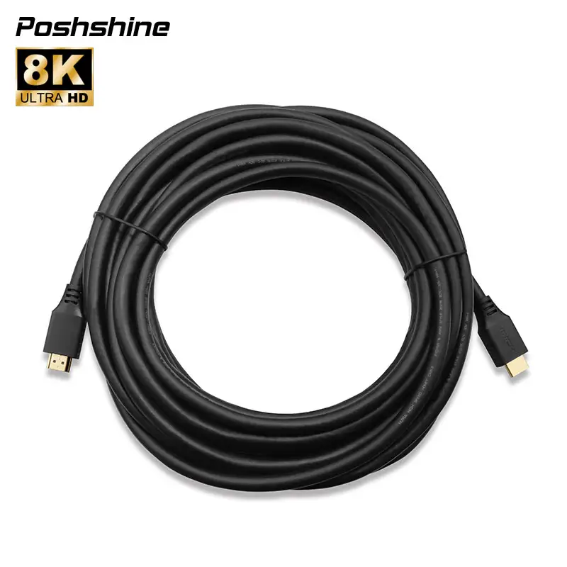 POSHSHINE высокоскоростной 8k hdmi kable 1 м 2 м 3 м 5 м 8 м 10 М 1080 xxx hd видео 8k hdmi кабель поставщики