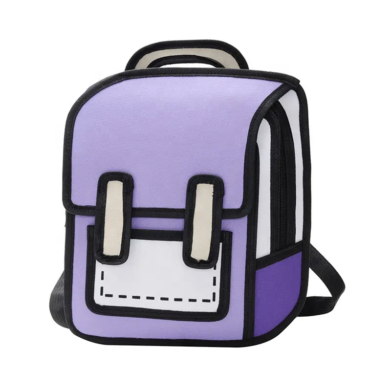 サプライヤー卸売かわいいマカロン色スタイリッシュな女の子の教科書屋外バックパックバッグ