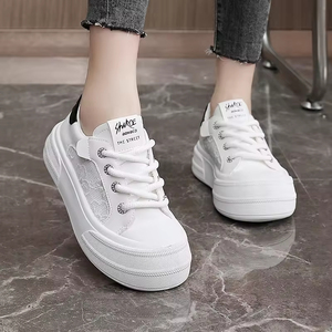 Zapatos de Mujer de Moda con Cordones Antideslizantes para Primavera/Verano, Transpirables, con Diseño Floral y Suela Gruesa - Product Image 2