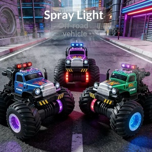 Coche Teledirigido Todoterreno 4x4 Big Wheel Pickup RC con Velocidad <span class=keywords><strong>Variable</strong></span>, Coche de Escalada, Coche de Acrobacias con Pulverizador de Luz, Juguete para Niños - Product Image 2