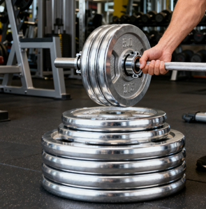 Bán Buôn Biểu Tượng Tùy Chỉnh Hot Bán Phòng Tập Thể Dục Trọng Lượng Tấm Cao Su Tráng Đúc Sắt Bumper Tấm Cho Crossfit Barbell Tấm - Product Image 5