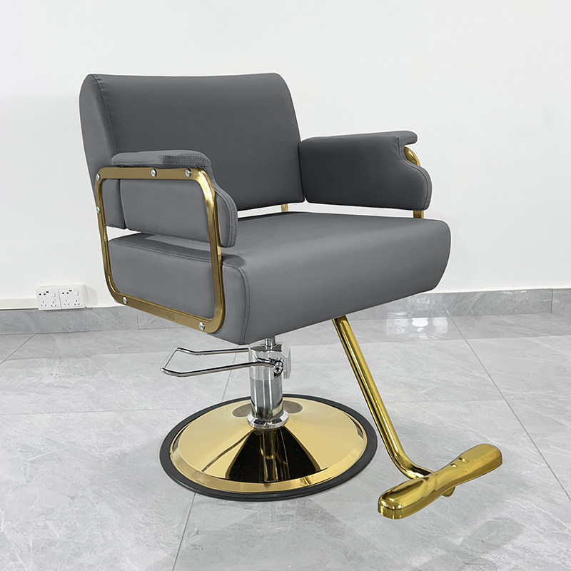 Enlarged gold disc in premium gray