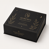 Caja de Regalo de Cartón con Logotipo en Lámina Dorada de Lujo Personalizada, Caja Rígida en Forma de Libro con Cajón Deslizante, Laminación Mate, Recubrimiento UV, Reciclada