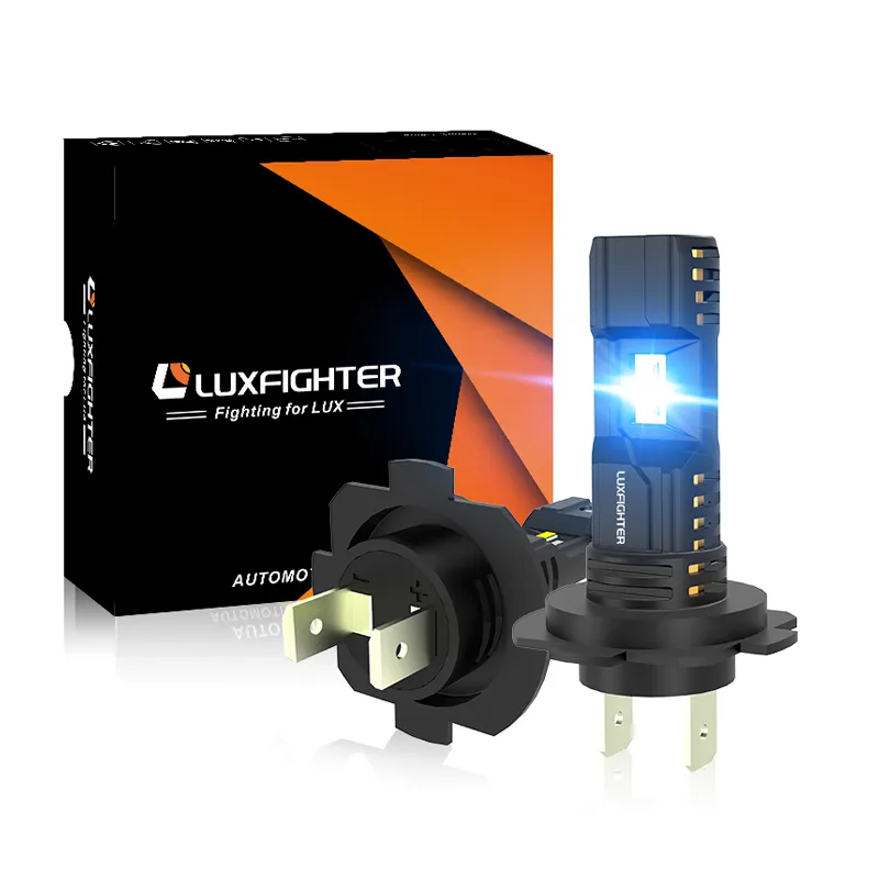 Luxfighter Q10 led headlights plug and play design 1:1 size as halogen bulbs