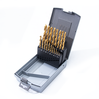 Jeu de forets hélicoïdaux en acier au cobalt revêtus M35 13 outils électriques HSS pour bois/métal 3mm-6mm coupe-trou avec tige droite-001