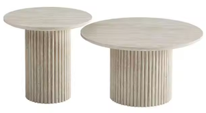 <span class=keywords><strong>Table</strong></span> <span class=keywords><strong>basse</strong></span> moderne et minimaliste, design deux pièces durable, facile à nettoyer, mobilier de salon domestique, petite unité - Product Image 2
