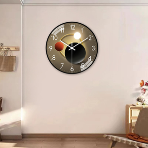 <span class=keywords><strong>Reloj</strong></span> <span class=keywords><strong>de</strong></span> <span class=keywords><strong>Pared</strong></span> Moderno con <span class=keywords><strong>Esfera</strong></span> Geométrica, Cristal, Números Blancos, Detalles Dorados, para Decoración Contemporánea del Hogar, Sala <span class=keywords><strong>de</strong></span> Estar - Product Image 2
