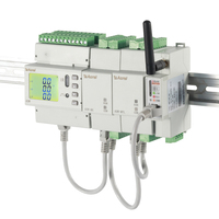 Compteur de puissance triphasé numérique sur rail DIN avec Modbus-RTU RS485 LORA sans fil et transformateur de courant à noyau divisé