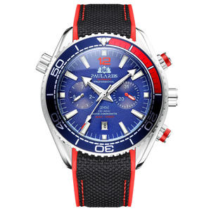 Reloj Deportivo PAULAREIS para Hombre, Totalmente Automático, Mecánico, de Aleación, con Cristal Luminoso, Correa de Lona y Goma, Resistente al Agua 30 bar, Multifunción - Product Image 1