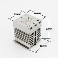 Relais SSR à montage sur rail DIN avec dissipateur thermique DA / AA 40AMP Module Relais à semi-conducteurs AC XSSR-3DA4840H