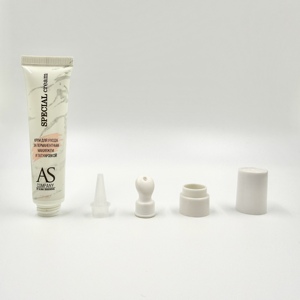 Bán buôn tùy chỉnh rỗng d19mm PE mềm bóp ống mỹ phẩm container cho kem mắt son bóng với chia gốm <span class=keywords><strong>Applicator</strong></span> - Product Image 6