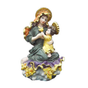 تمثال مخصص من الراتنج للمريم العذراء مع طفلها مجسم نسائي ديكور للمنزل - Product Image 2