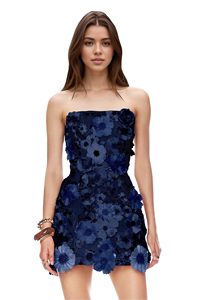 Vestido <span class=keywords><strong>de</strong></span> flores 3D sin forro <span class=keywords><strong>para</strong></span> <span class=keywords><strong>Adolescentes</strong></span>-vestido <span class=keywords><strong>de</strong></span> cóctel formal <span class=keywords><strong>de</strong></span> estilo corto-mini vestido <span class=keywords><strong>de</strong></span> fiesta ajustado - Product Image 2