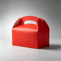 Boîte à gâteau en papier portable personnalisable avec poignée, couleurs assorties, pour biscuits, bonbons, gâteaux au fromage