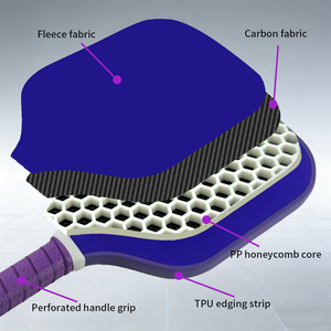 Nouvelle conception approuvée par l'USAPA, pagaie de pickleball silencieuse de 16 mm, réduit le bruit de 30 %, pratique en intérieur et en extérieur, jeu silencieux - Product Image 3