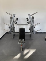 Máquina de Press de Pecho Comercial, Máquina de Ejercicios de Fuerza con Inclinación, Estructura de Acero Resistente, Equipo de Gimnasio
