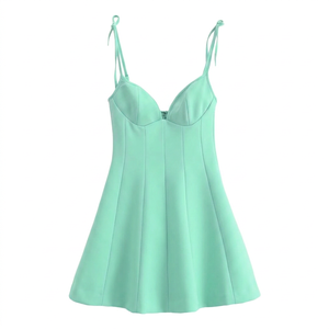 Robe à Bretelles Sans Manches Slim et Élégante avec Nœud, Nouvelle Collection Printemps-Été 2025 pour Femme - Product Image 3