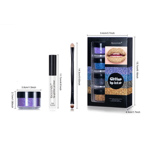 Set de Lápiz Labial Vegano, Resistente al Agua, con Brillo Mineral, Diamante y Perla, Libre de Crueldad Animal, Larga Duración - Product Image 1