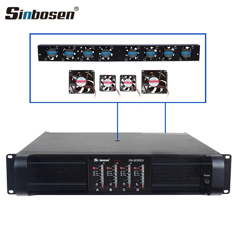 Sinbosen 4 channels audio power amplifier 5000 watts professional tops subwoofer amplifier 20000q