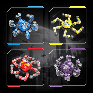 Robot multifonctionnel transformable en gyroscope, fidget spinner pour garçons de 8 à 13 ans, jouet de décompression en ABS - Product Image 4