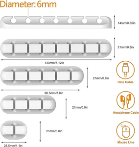 Organizador de Cables de Silicona Reutilizable de la Marca Jiaen, Modelo 123457, Venta al Por Mayor, Muestra Gratuita - Product Image 3