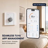 Nouveau thermostat numérique intelligent HY533 Wifi moderne 230V anti-inflammable pour appartement, contrôleur de température ambiante compatible Tuya