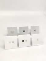 Interruptor de Pared Resistente al Fuego, sin Bordes, Estilo Francés/Alemán, para Proyectos de Cableado en Apartamentos y Edificios Comerciales