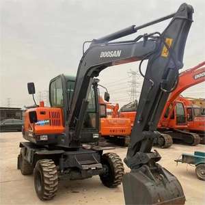 Máy xúc bánh lốp mini DOOSAN đã qua sử dụng Dx60W 6 tấn, máy đào bánh lốp cũ DX60 DH60 5t <span class=keywords><strong>6t</strong></span>, máy xúc DOOSAN đã qua sử dụng cần bán - Product Image 2