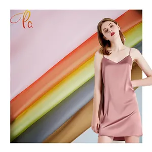 Fashion New Design Popular 100% Polyester Woven Satin Lining Fabric For Women Dresses