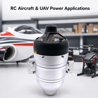 Moteur micro-turbojet métallique SW60B 6 kg de poussée avec démarreur sans balais et repartie automatique en cas d'extinction de flamme pour avion RC, garantie 1 an