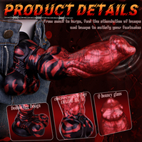 NNSX Fantasy Wolf Dildo Silicone Anal Plug Big Annotted Anal Dilatador G Spot Stimulator con Sucker Roleplay Sex Toy para Mujeres Hombres