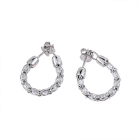Boucles d'oreilles en argent sterling S925 plaqué or avec zircon, mode italienne de luxe, boucles d'oreilles polyvalentes haut de gamme, best-seller en direct