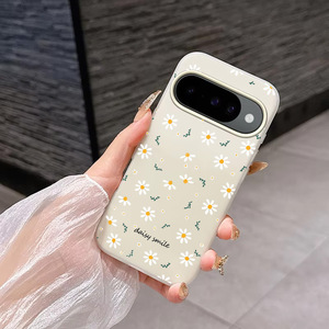 Nouvelles coques de téléphone portable effet peau avec motifs feuilles de marguerite pour Google PIXEL 7/7A/8 <span class=keywords><strong>PRO</strong></span> 9pro Xl 10PRO, coque arrière en gelée - Product Image 2
