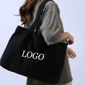 Oversized Canvas Tote <strong>Bag</strong> with Custom Logo Duffel <strong>Foldable</strong> Design Large Capacity Zipper Closure 4-16oz Thickness - Product Image 3
