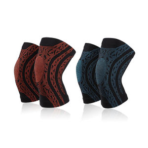 Genouillère de compression réglable en nylon épais pour le basketball avec stabilisateurs latéraux et protections antidérapantes – Soulagement de la douleur - Product Image 4