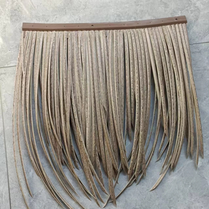 Paja de paja artificial ignífuga más vendida, paja sintética impermeable <span class=keywords><strong>para</strong></span> techo de paraguas - Product Image 5