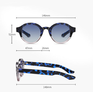 Wholesale Handmade Plate Anti-blue <b>Glasses</b> Fashion Vintage Tortoisesbill Driving Polarizing Sunglasses Round Sunglasses - Product Image 4